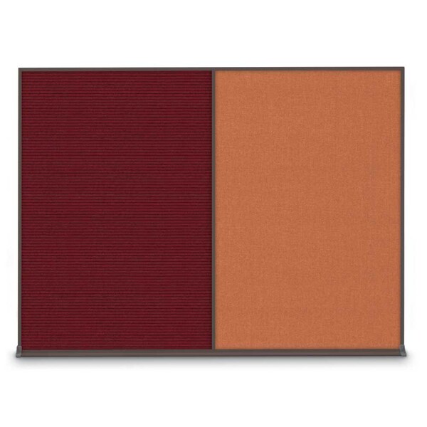 Double Door Radius Plus Corkboard, 60"X